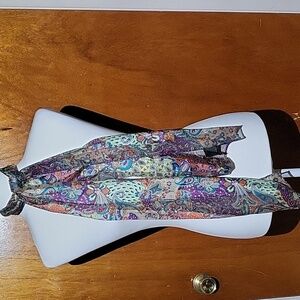 Cejon Scarf Floral Bohemian polyester 62" length 9.5" Wide